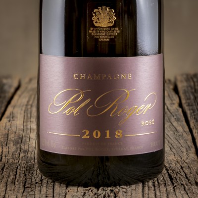 Etichetta dello Champagne Rosé Brut Vintage 2018 – Pol Roger