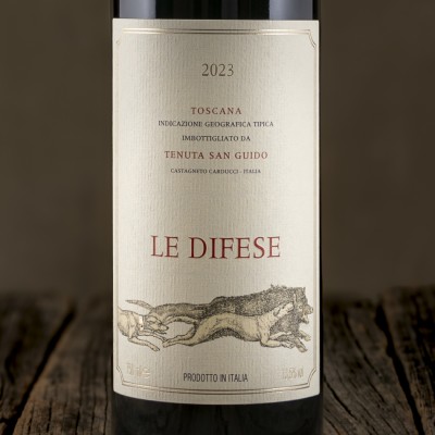 Etichetta di oscana Rosso IGT "Le Difese" - Tenuta San Guido