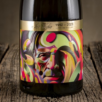 Etichetta del Verdicchio dei Castelli di Jesi DOC Classico "Le Vaglie" - Santa Barbara