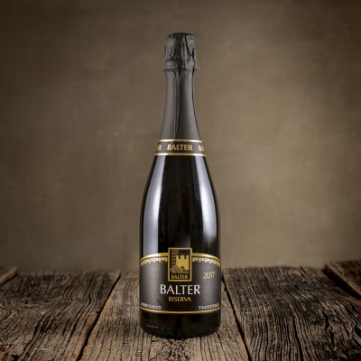 Bottiglia di Spumante Trentodoc Riserva Millesimato Pas Dosé prodotto da Balter