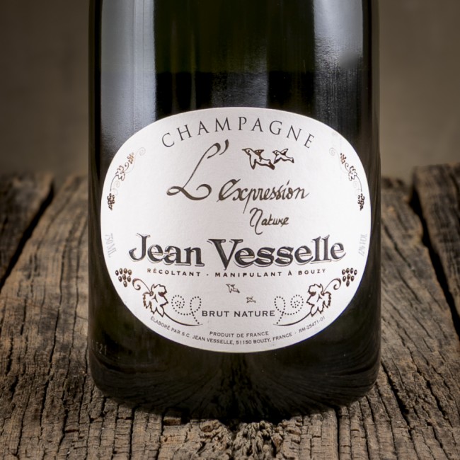 Etichetta dello Champagne Nature "L’Expression" – Jean Vesselle