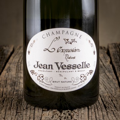 Etichetta dello Champagne Nature "L’Expression" – Jean Vesselle