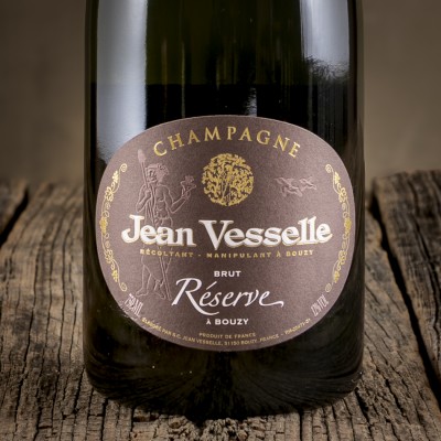 Etichetta dello Champagne Brut Réserve – Jean Vesselle