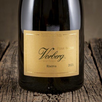 Etichetta del Pinot  Bianco Alto Adige DOC "Vorberg" Riserva - Cantina Terlano
