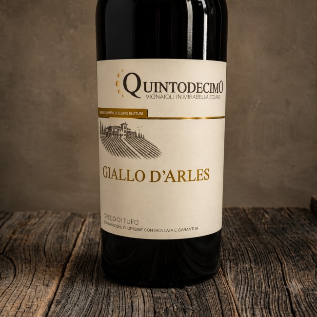 Etichetta Greco di Tufo DOCG "Giallo d’Arles" - Quintodecimo