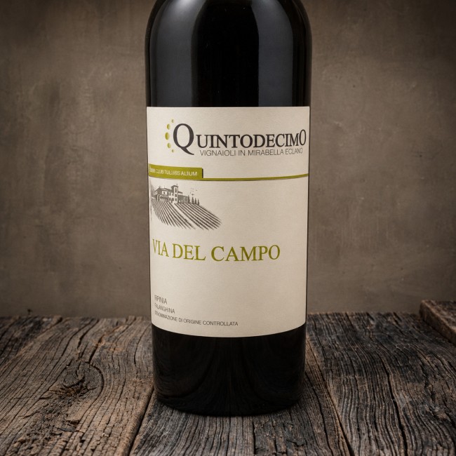 Etichetta Falanghina Irpinia DOC "Via del Campo" - Quintodecimo