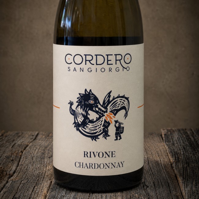 Etichetta Chardonnay Oltrepò Pavese DOC "Rivone" - Cordero San Giorgio