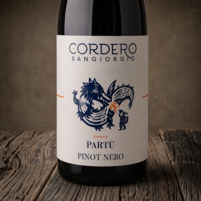 Etichetta Pinot Nero Riserva Oltrepò Pavese DOC "Partù" - Cordero San Giorgio