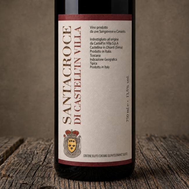 Etichetta Toscana Rosso IGT "Santacroce"- Castell’in Villa