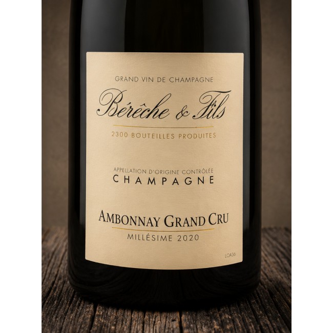 Etichetta di Champagne Grand Cru Ambonnay Extra Brut 2020 - Bérêche & Fils
