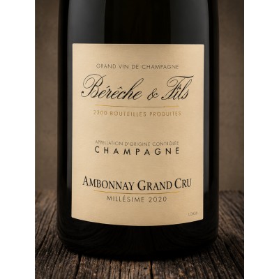 Etichetta di Champagne Grand Cru Ambonnay Extra Brut 2020 - Bérêche & Fils