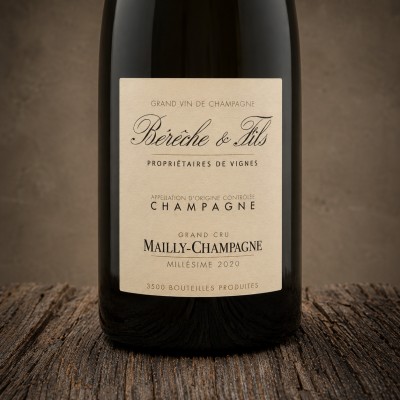 Etichetta di Champagne Grand Cru Mailly Extra Brut 2020 - Bérêche & Fils
