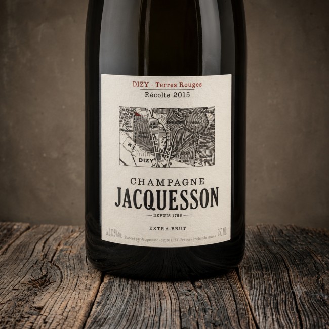 Etichetta Champagne "Dizy - Terres Rouges" Extra Brut 2015 - Jacquesson
