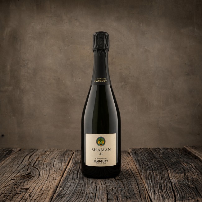 Bottiglia di Champagne Grand Cru "Shaman 21" Brut Nature - Marguet