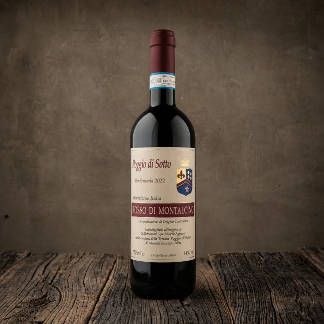 Bottiglia di Rosso di Montalcino DOC 2022 - Poggio di Sotto