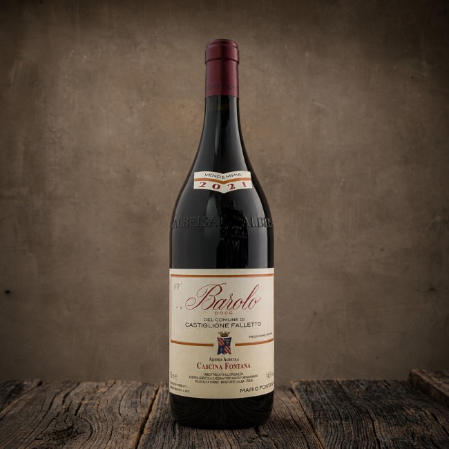 Bottiglia di Barolo DOCG del Comune di Castiglione Falletto 2021 - Cascina Fontana