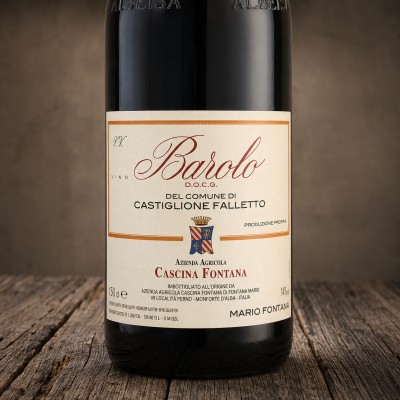 Etichetta Barolo DOCG del Comune di Castiglione Falletto 2021 Magnum - Cascina Fontana