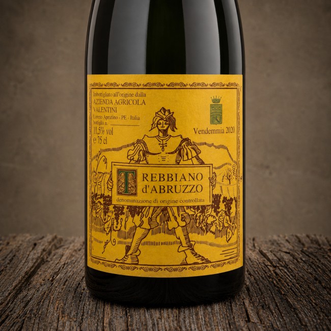 Etichetta Trebbiano d’Abruzzo DOC 2020 - Azienda Agricola Valentini