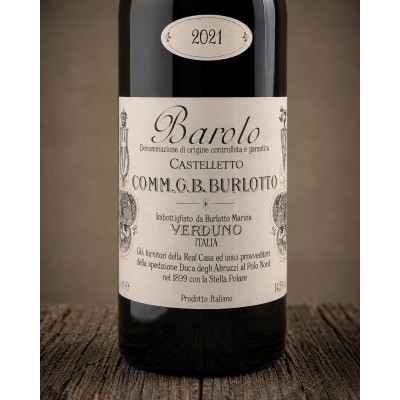 Barolo DOCG "Castelletto" 2021 - Comm. G.B. Burlotto - etichetta