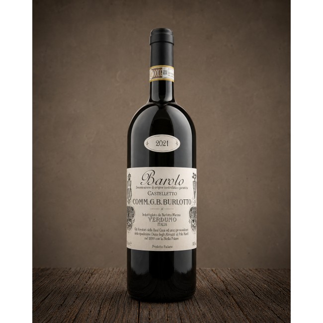 Bottiglia di Barolo DOCG "Castelletto" 2021 - Comm. G.B. Burlotto