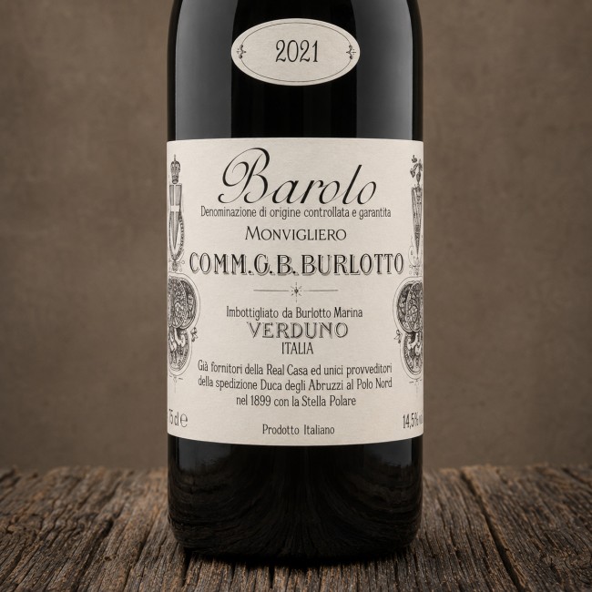 Barolo DOCG "Monvigliero" 2021 - Comm. G.B. Burlotto- etichetta