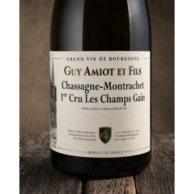 Chassagne-Montrachet 1er Cru "Les Champgains" 2023 - Domaine Guy Amiot & Fils - etichetta