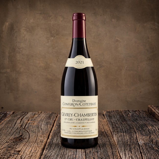Bottiglia di Gevrey-Chambertin 1er Cru "Craipillot" 2021 - Domaine Confuron-Cotetidot
