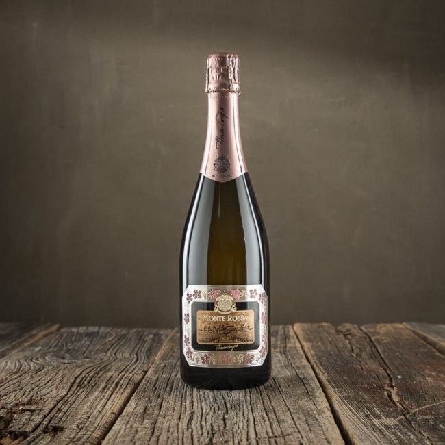 Spumante metodo classico rosè brut Franciacorta - Cantina Monte rossa