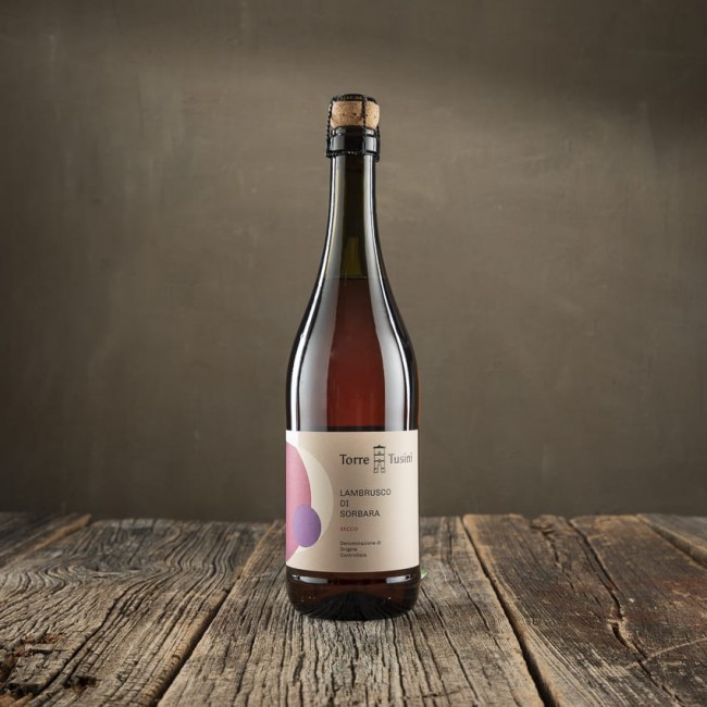 Lambrusco frizzante di Sorbara secco  D.O.C. - Cantina Torre Tusini