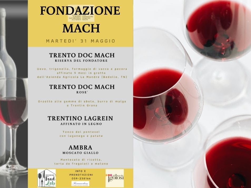 Serata degustazione cantina "Fondazione Mach"